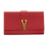 Ligne Y Clutch, &pound;320, Handbags, Red, Leather, Front view